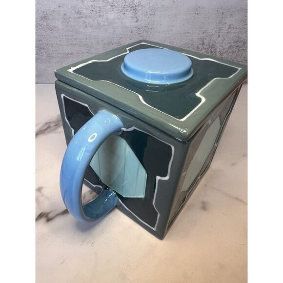 '17 Rick & Morty MR MEESEEKS Coffee SQUARE 3D MUG Adult Swim Cartoon Collectible - Picture 1 of 16